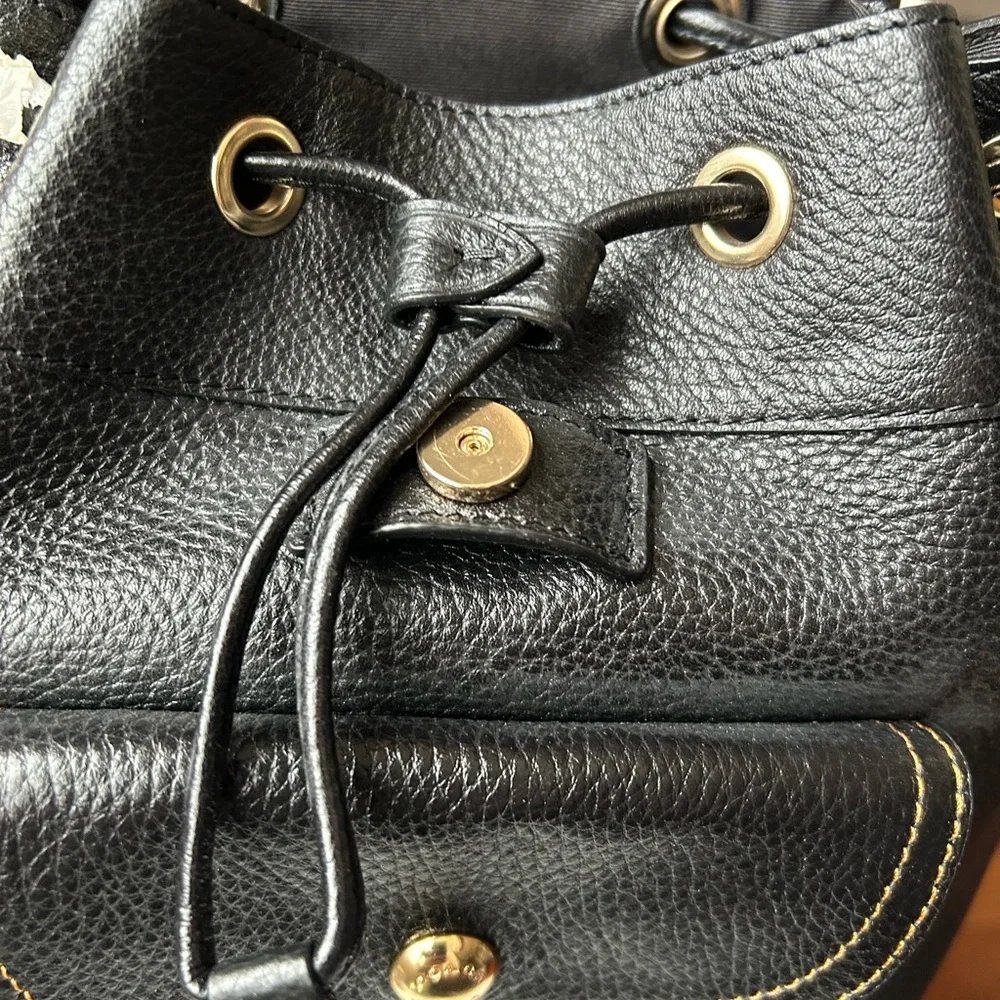 Coach Pennie 22 Black Pebbled Leather Backpack NWT‎ C4121